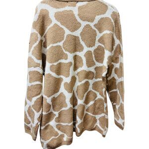 52 Seven, NWT XL giraffe pattern cardigan sweater